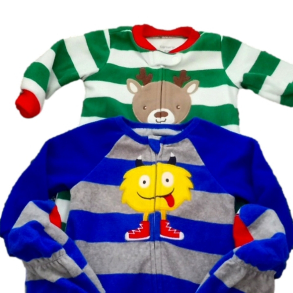 Two Infants Footed Sleepers 6mos.